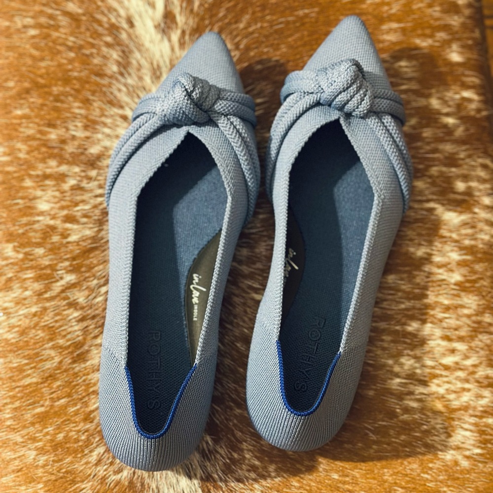 Rothy's Knot Point II in Sky Blue • Size 9 • NWOT